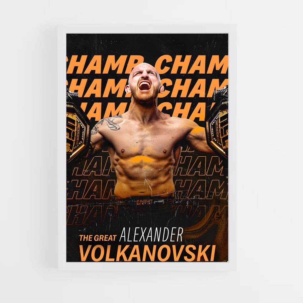Poster The Rise of a Champion – affiche MMA (vue 3)